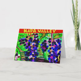 Tarjeta de nota de Napa Valley<Blank Inside>