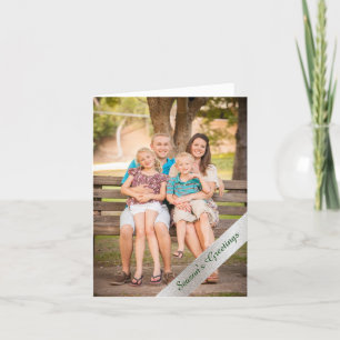Tarjeta de nota de Navidades de fotografía Persona