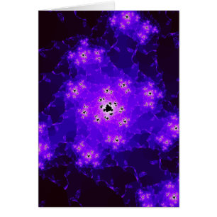 Tarjeta de nota de Nebula Fractal Blank