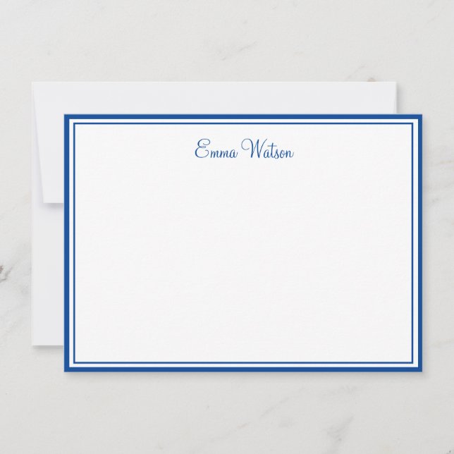 Tarjeta de nota de nombre personalizada (Anverso)