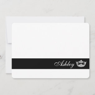 Tarjeta de nota de nombre personalizada