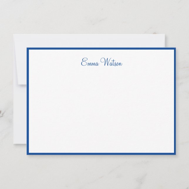 Tarjeta de nota de nombre personalizada (Anverso)