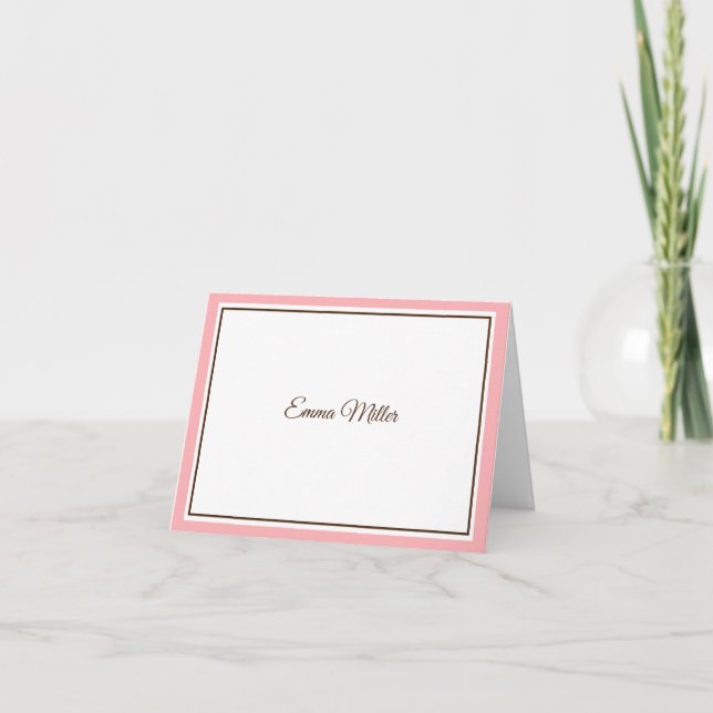 Tarjeta de nota de nombre personalizada (Anverso)