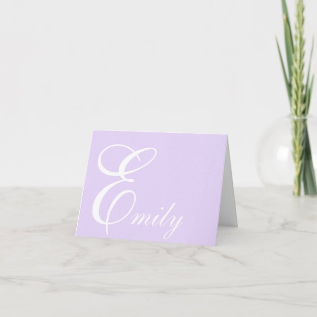 Tarjeta de nota de nombre personalizada (Anverso)