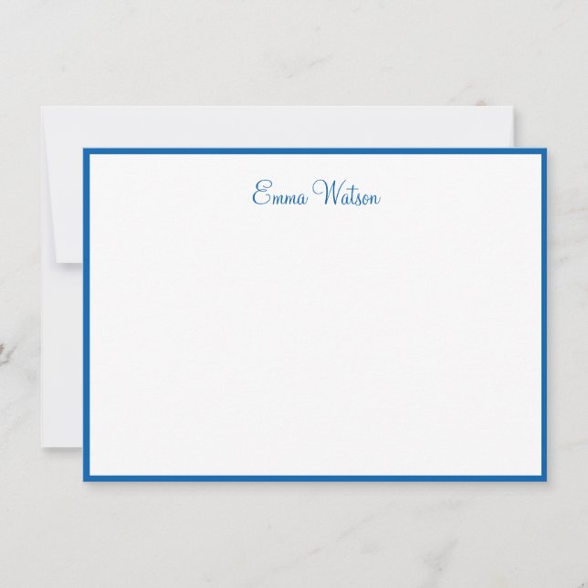 Tarjeta de nota de nombre personalizada (Anverso)
