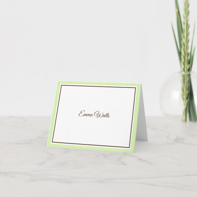 Tarjeta de nota de nombre personalizada (Anverso)