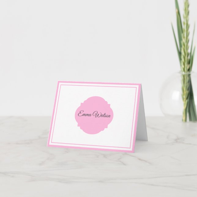 Tarjeta de nota de nombre personalizada (Anverso)