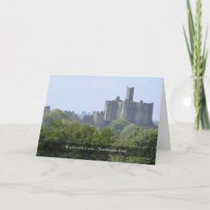 Tarjeta de nota de Northumberland del castillo de