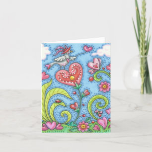 TARJETA DE NOTA DE NOTA DE Folk Bird and Heark Gar