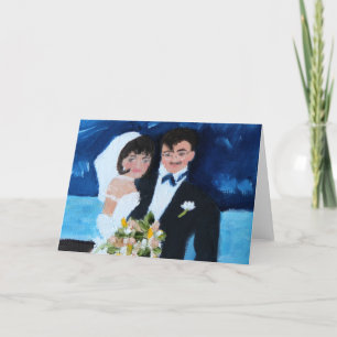 Tarjeta de nota de novia y novio en Francia