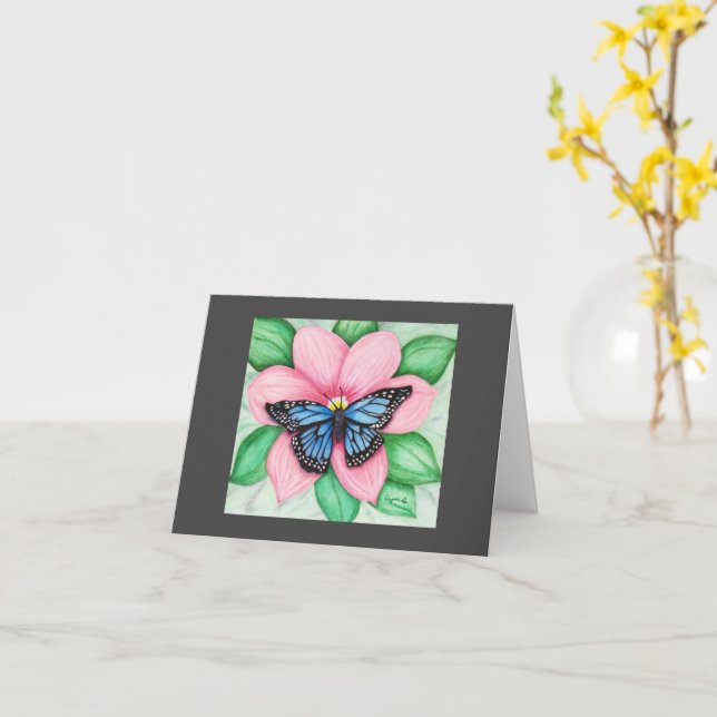 Tarjeta de nota de nuevo comienzo (flor amarilla)