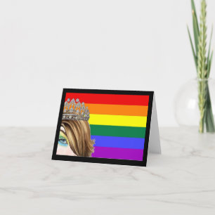 Tarjeta de nota de orgullo de arrastre