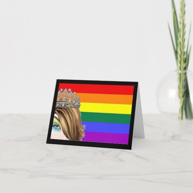 Tarjeta de nota de orgullo de arrastre (Anverso)