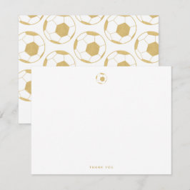 Tarjeta de nota de oro para Fiestas de fútbol