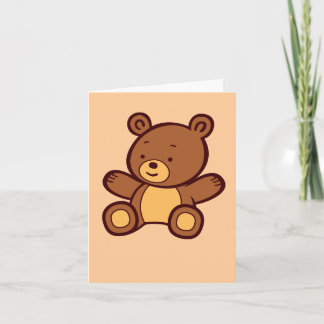 Tarjeta de nota de Oso de Teddy Personalizado