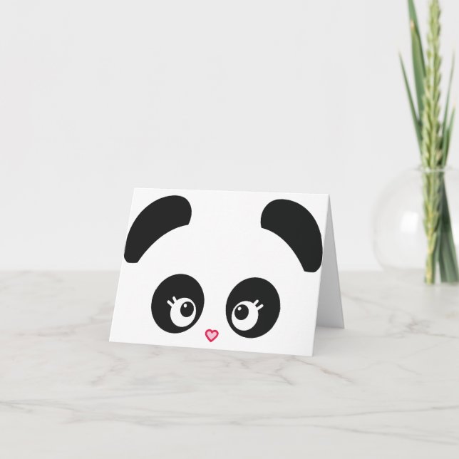 Tarjeta de nota de Panda® del amor (Anverso)