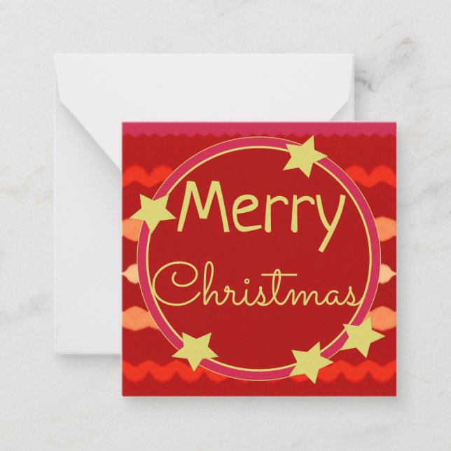 Tarjeta de nota de papel Sweet Mini Navidades (Anverso)