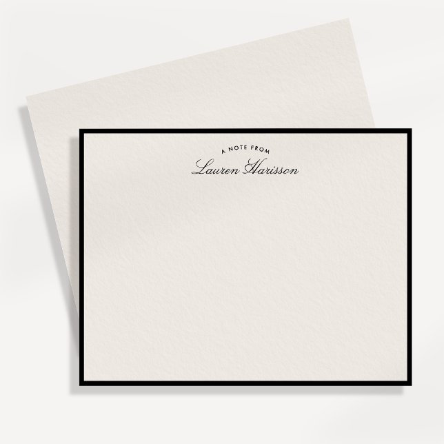 Tarjeta de nota de papelería elegante moderna con  (Subido por el creador)