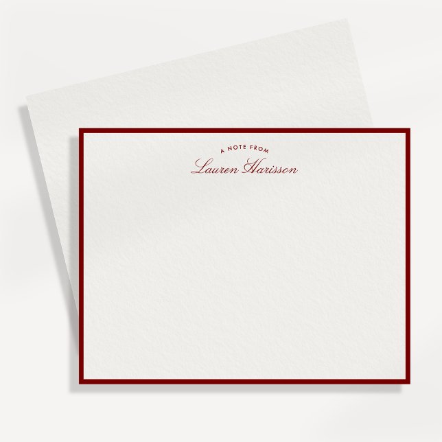 Tarjeta de nota de papelería elegante moderna con  (Subido por el creador)