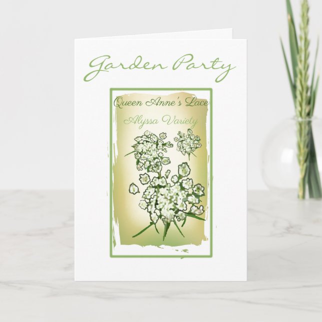 Tarjeta de nota de paquete de semillas de encaje d (Anverso)