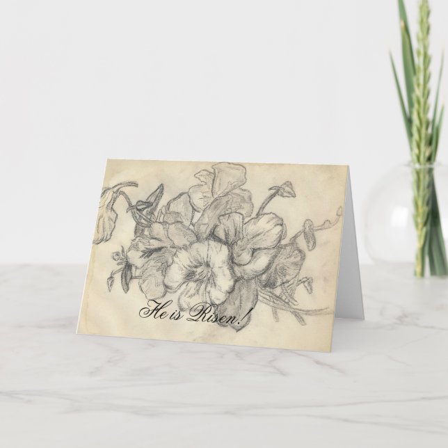 Tarjeta de nota de Pascua (Anverso)