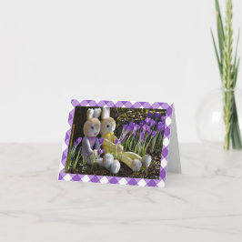 Tarjeta de nota de Pascua "Celebrando Pascua"