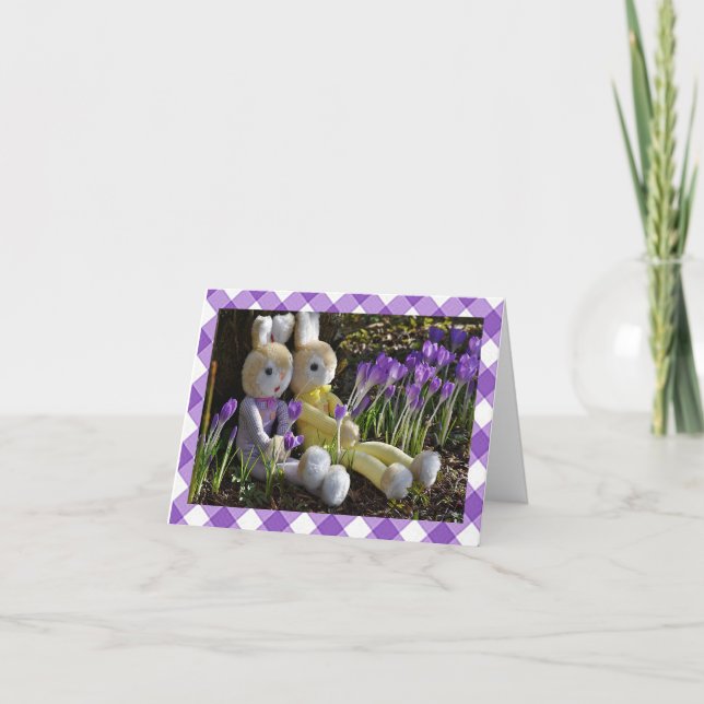 Tarjeta de nota de Pascua "Celebrando Pascua" (Anverso)