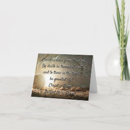 Tarjeta de nota de Pascua "Cristo es RISEN de los 