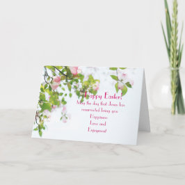 Tarjeta de nota de Pascua "Feliz Pascua"