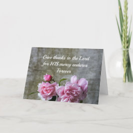 Tarjeta de nota de Pascua "Gracias al Señor"