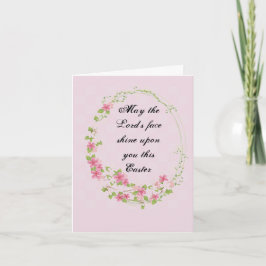 Tarjeta de nota de Pascua "Que el Señor Brille la 