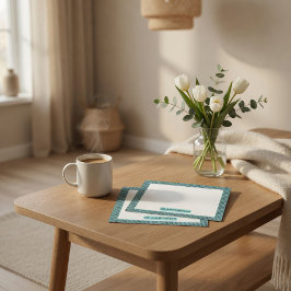 Tarjeta de nota de patrón de punto personalizado