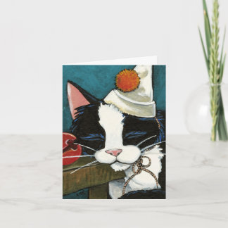 Tarjeta de nota de payaso Sleepy Tuxedo