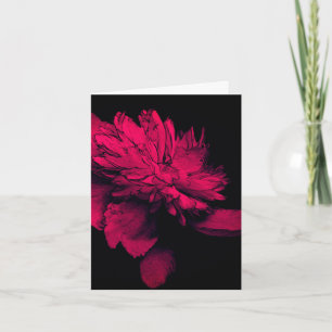 Tarjeta de nota de Personalizable de arte floral d