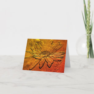 Tarjeta de nota de Personalizable de arte floral G
