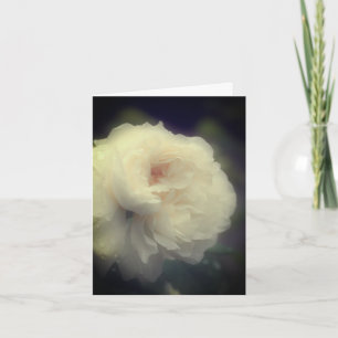 Tarjeta de nota de Personalizable de flores blanda