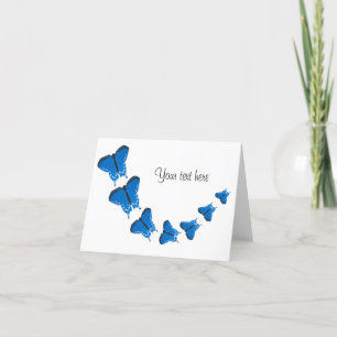 Tarjeta de nota de Personalizable de mariposa