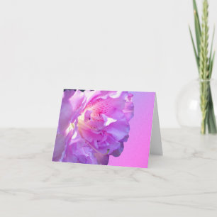 Tarjeta de nota de Personalizable rosa azalea flor