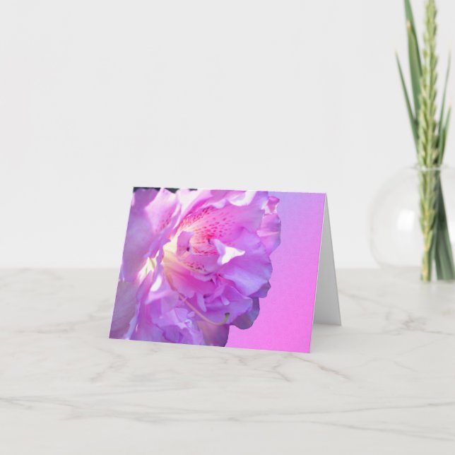 Tarjeta de nota de Personalizable rosa azalea flor (Anverso)