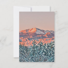 Tarjeta de nota de pico de personalizable Pastel P