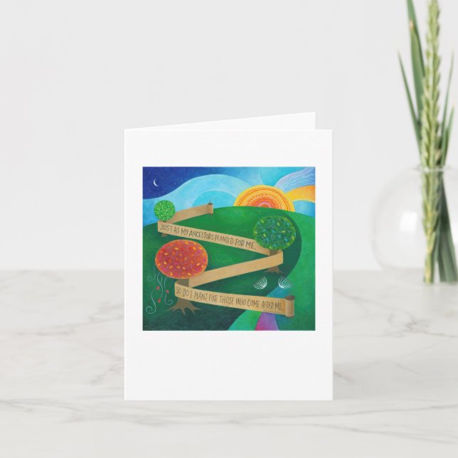 Tarjeta de nota de Plantar Torah (Anverso)