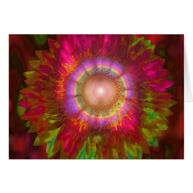 Tarjeta de nota de poder de flor (Anverso (Horizontal))