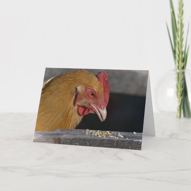 Tarjeta de nota de pollo (Anverso)