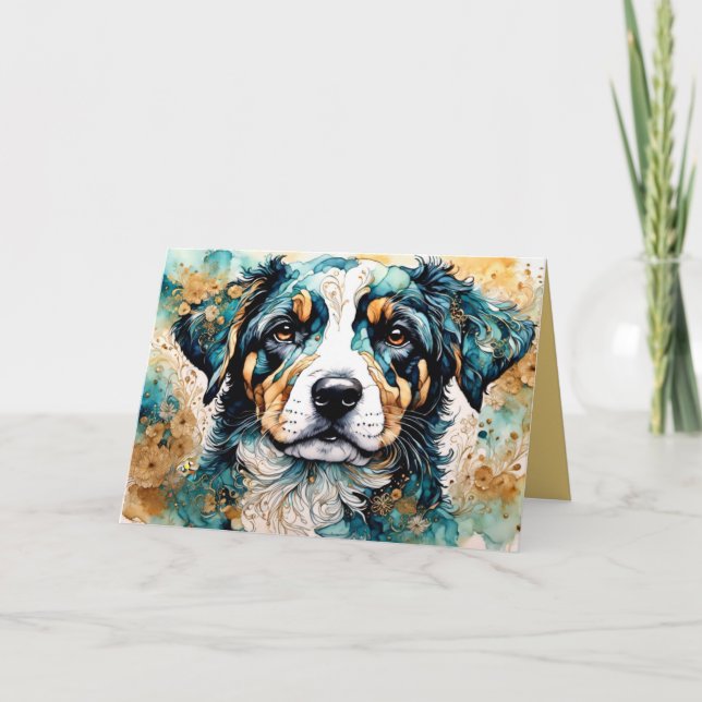 Tarjeta de nota de porcino Días de Perro (Anverso)