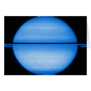 Tarjeta de nota de presentación de luz Saturno