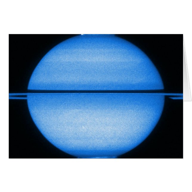 Tarjeta de nota de presentación de luz Saturno (Anverso (Horizontal))