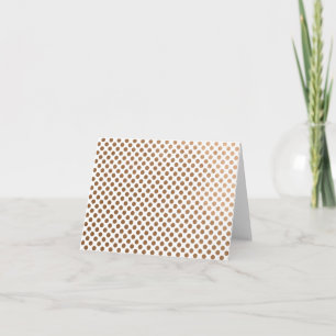 Tarjeta de nota de punto de Polka en blanco para R
