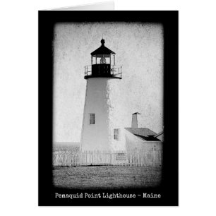 Tarjeta de nota de punto Pemaquid para Maine Light