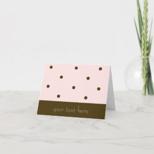 Tarjeta de nota de puntos rosados (Personalizable)