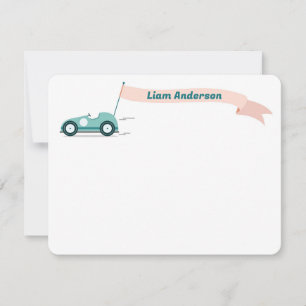 Tarjeta de nota de Race Car